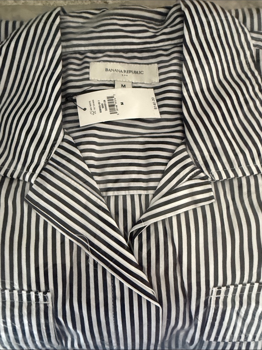 NWT Striped poplin midi shirt dress - Picture 3 of 3